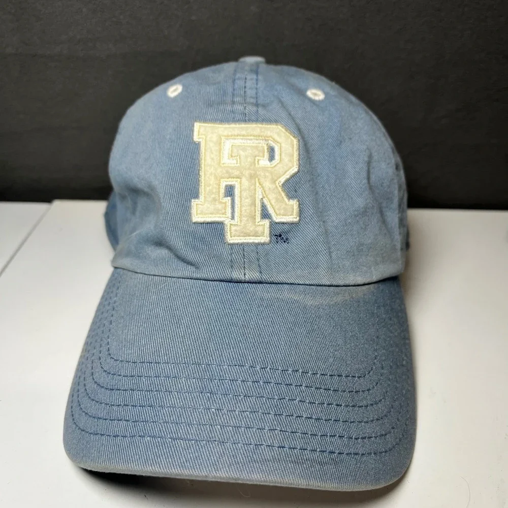 Rhode Island Rams Hat Twins Enterprise The Franchise Fitted Blue Cap Small